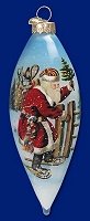 Snowshoeing Santa